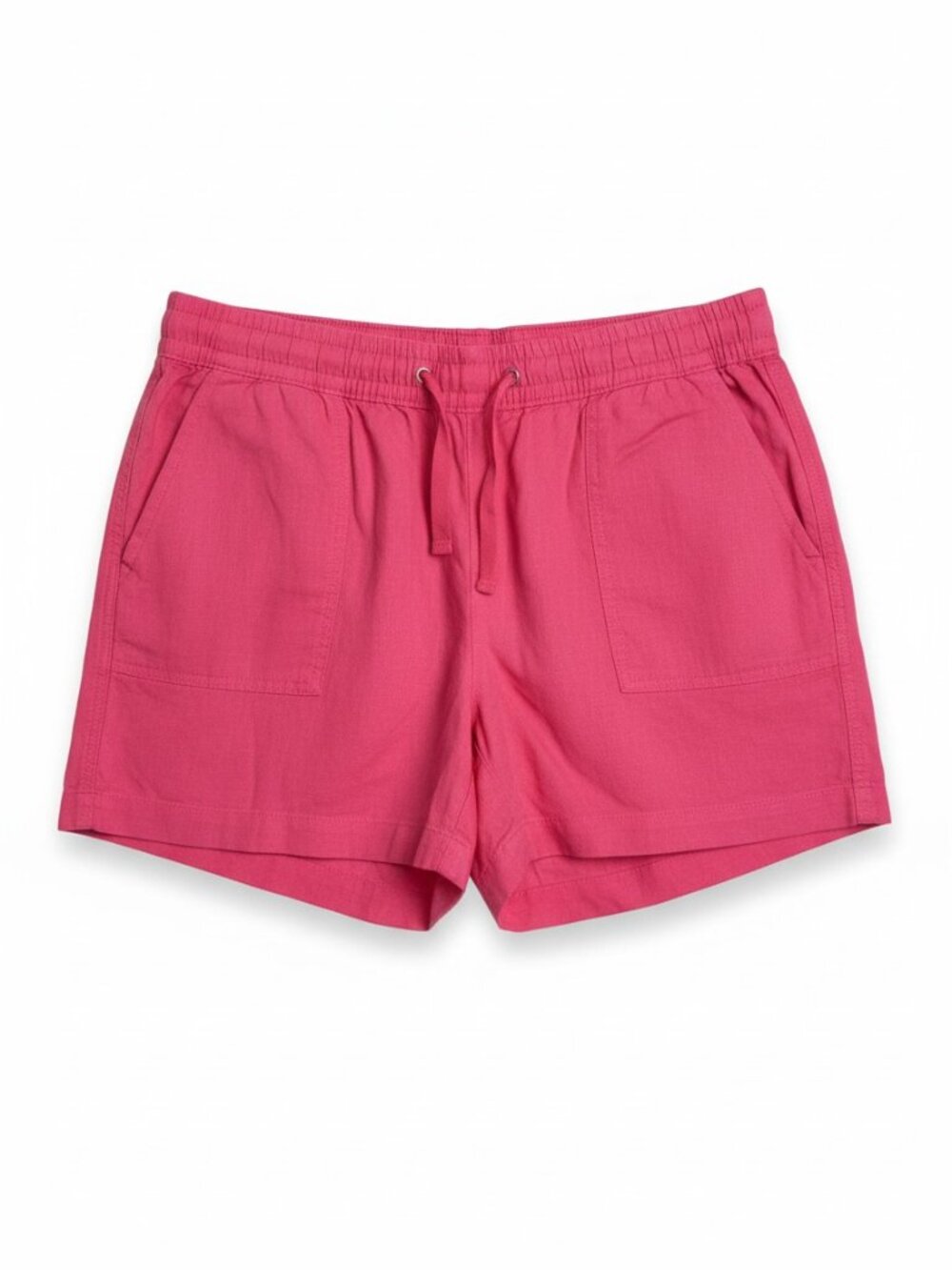 Nautica Women's Pink Linen Blend Pull-On Shorts XL NWT